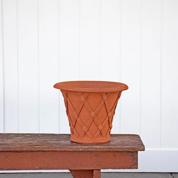 Flared Basket Weave Pot 5 Flared Basket Weave Pot - Image 3